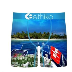 Ethika Blue Tropical Kids Underwear